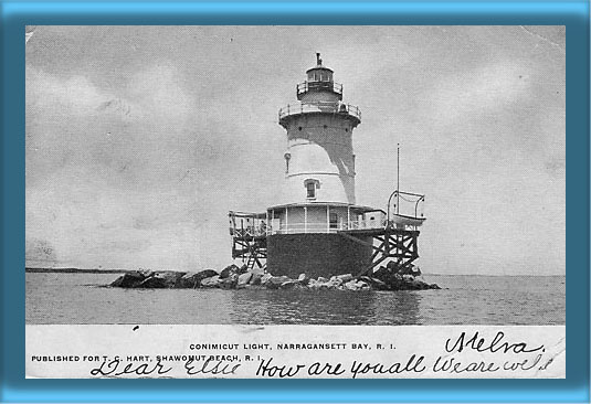 Conimicut Point Lighthouse Postcard
