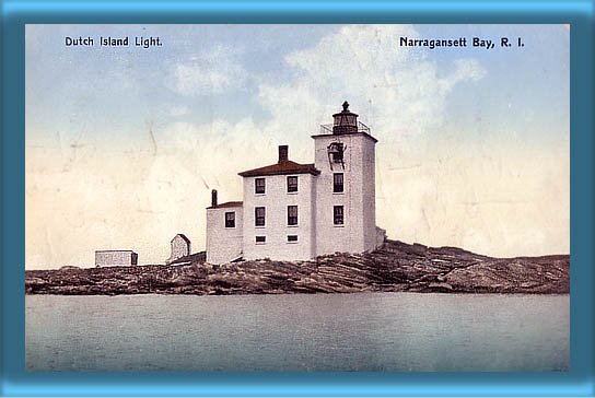 Dutch Island Lighthouse Postcard