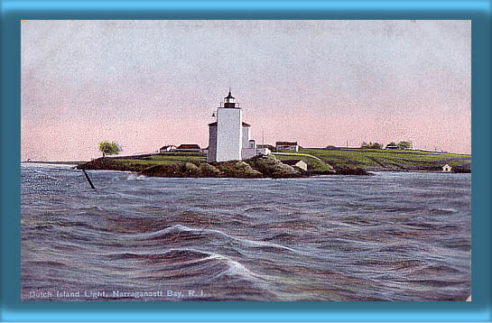 Dutch Island Lighthouse Postcard