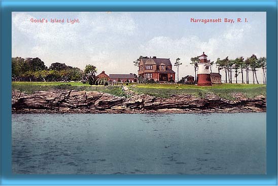 Gould Island Lighthouse Postcard