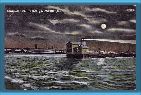 Newport Harbor Lighthouse Postcard
