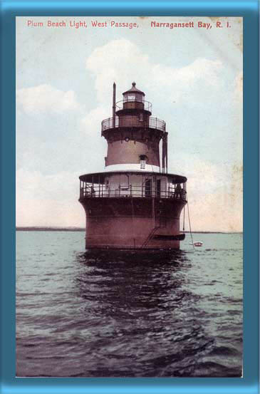 Plum Beach Lighthouse Postcard 1