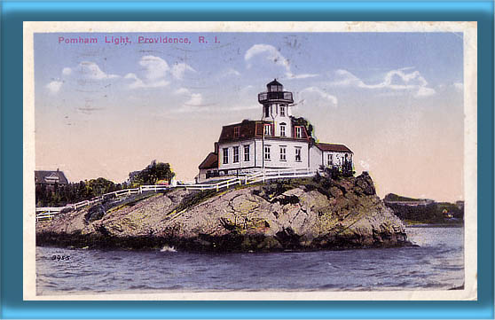 Pomham Rock Lighthouse Postcard