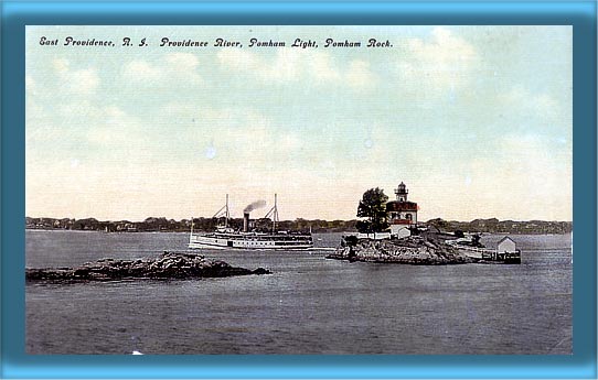 Pomham Rock Lighthouse Postcard