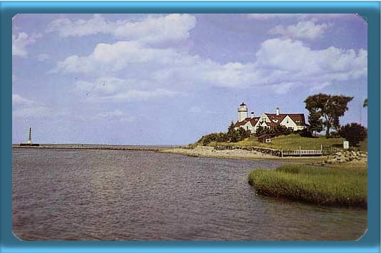 Poplar Point Lighthouse Postcard