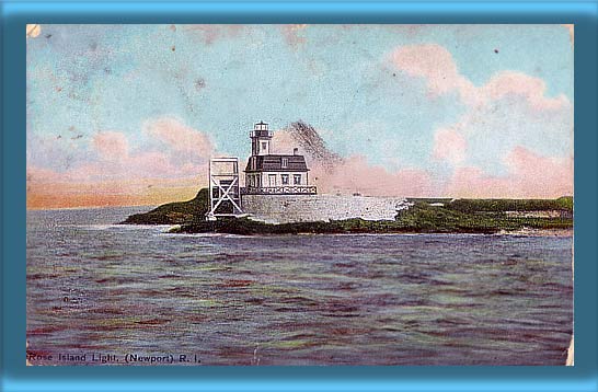 Rose Island Lighthouse Postcard