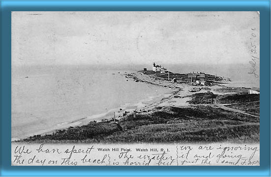 Watch Hill Lighthouse Postcard