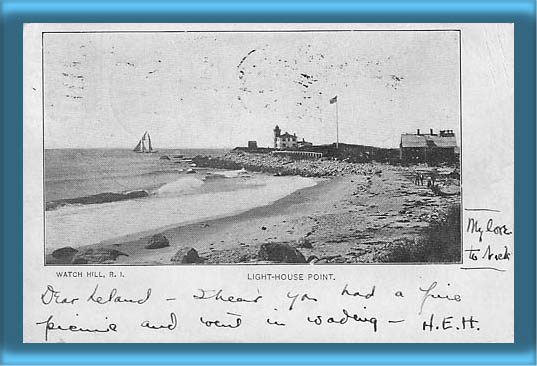 Watch Hill Lighthouse Postcard
