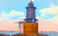Undamage Whale Rock Lighthouset, Rhode Island