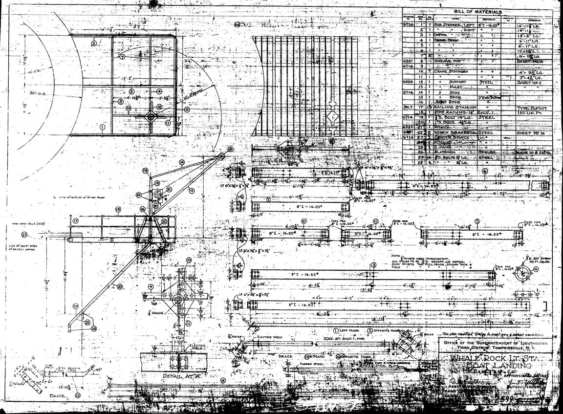 Whale Rock - Boat Landing. - 1923