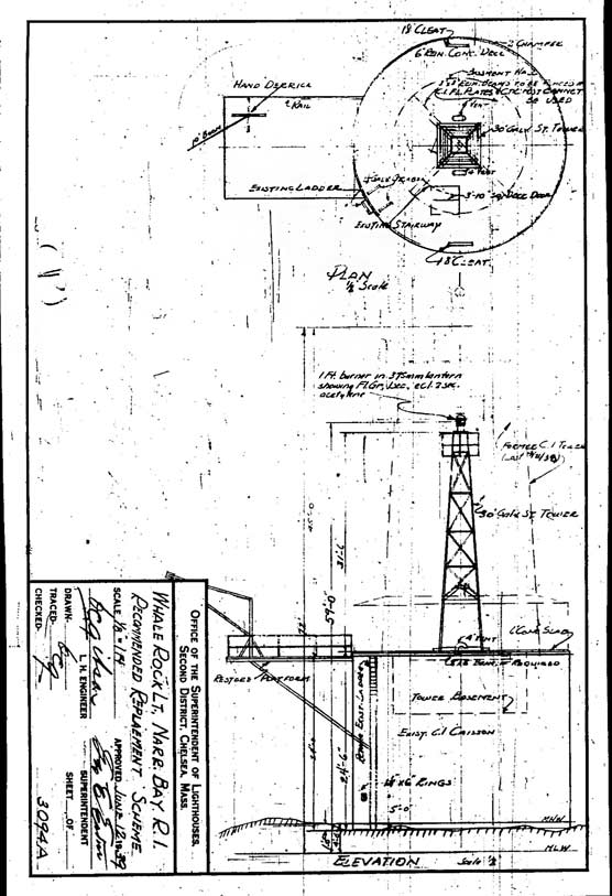 Whale Rock - Recommended Replacement System - 1939