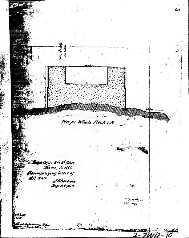 Whale Rock - Pier For Whale Rock - 1881