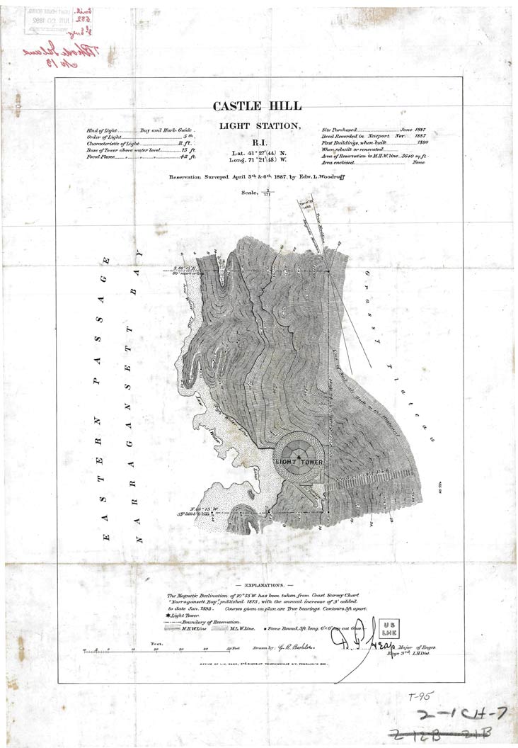 Castle Hill Light Proposed Site - April 1887