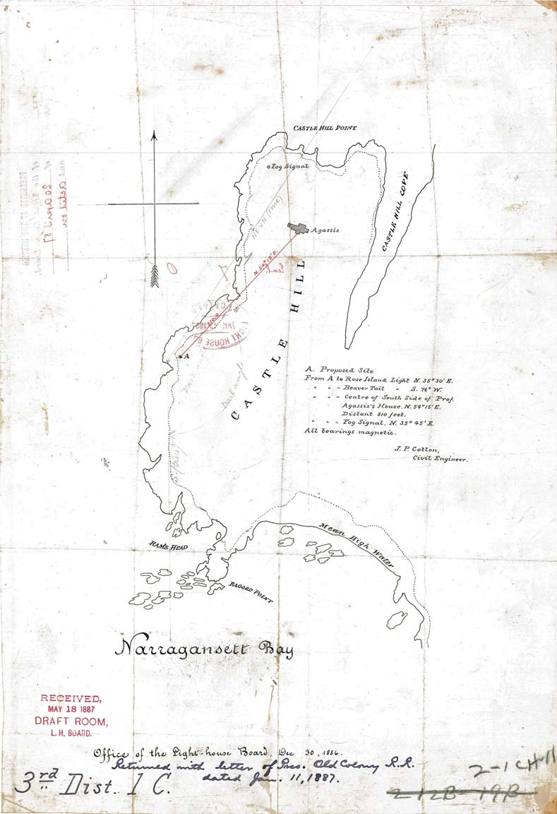 Castle Hill Light Proposed Site - December 1886