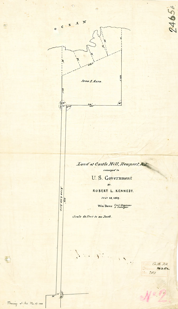 Land at Castle Hill , Newport, R.I. Conveyed to U.S - 1869