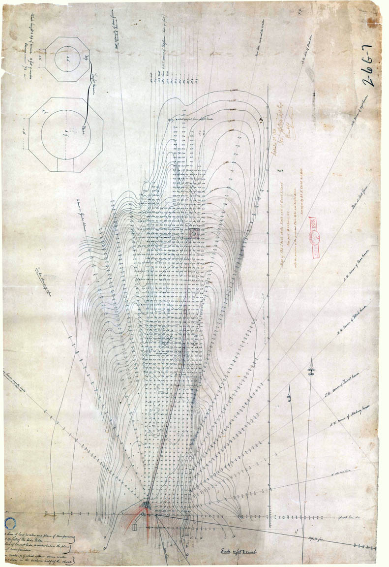  1835 Chart Of Shoal - Pier - Lighthouse Foundation 