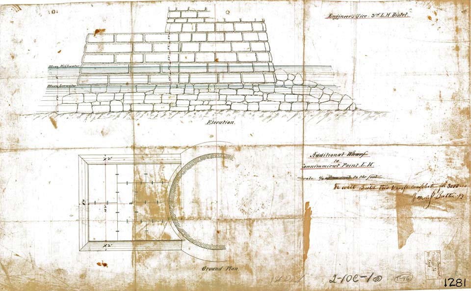 Drawing of Additional Wharf to Connimicut Point Lighthouse