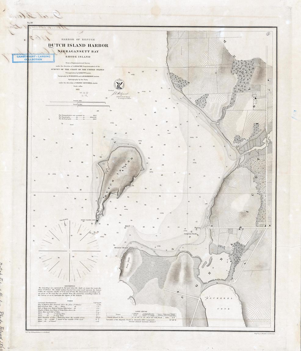  Harbor of Refuge, Dutch Island Harbor: Narragansett Bay, Rhode Island - 1862