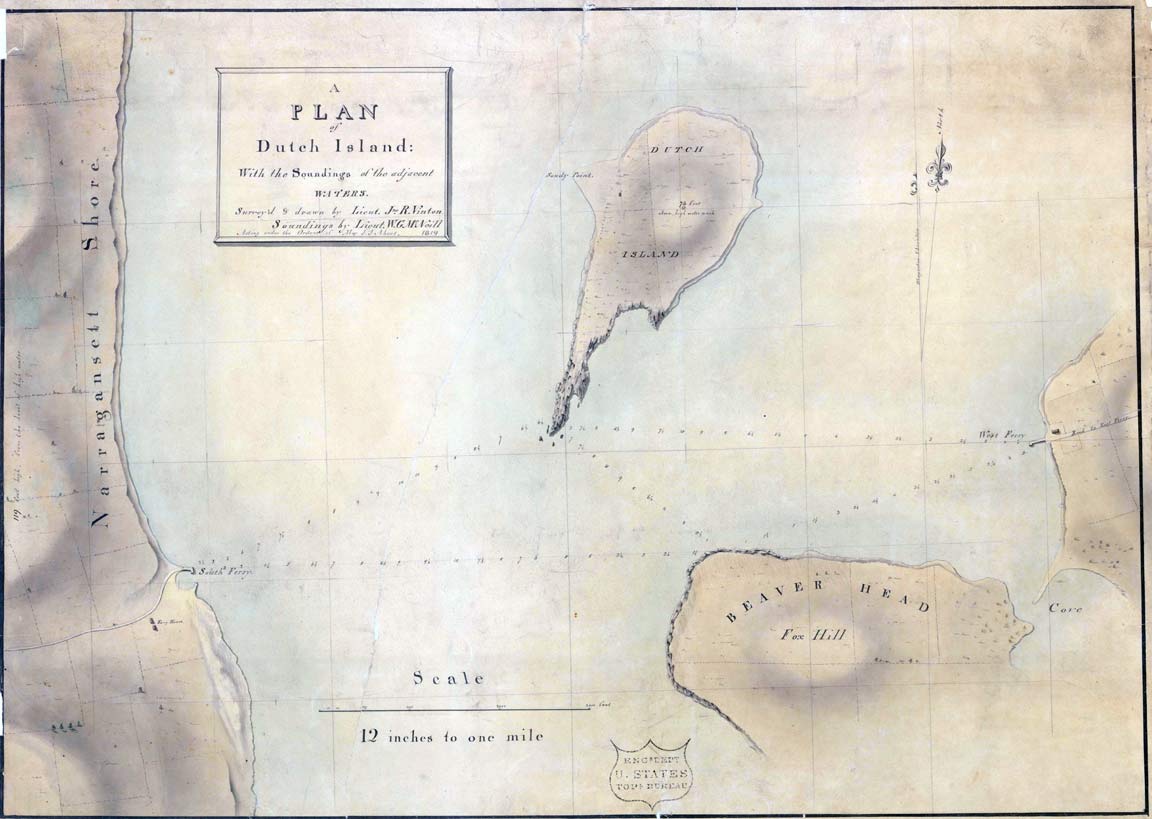 
 Map of Dutch Island - 1819