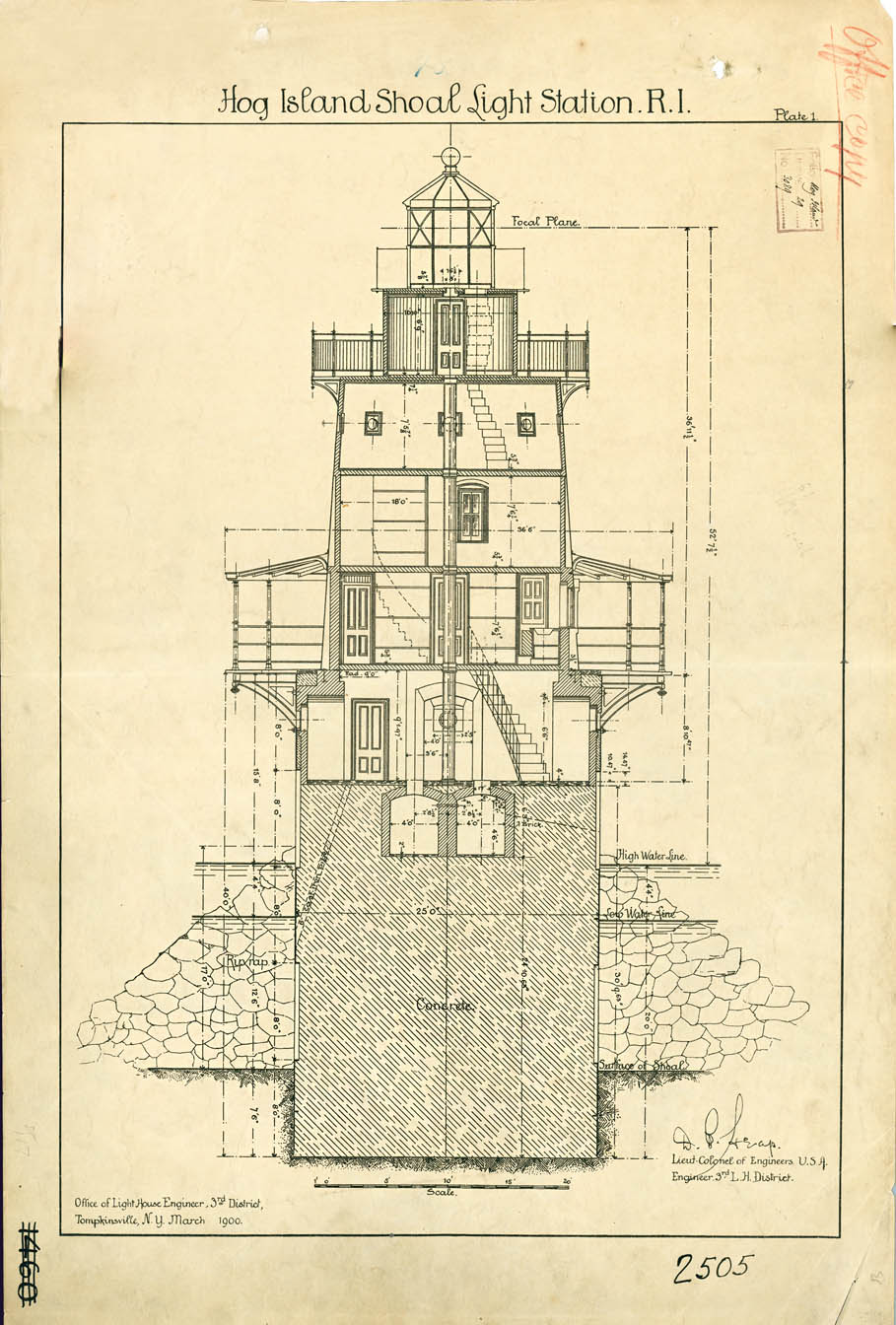 1900 Hog Island Lighthouse Plan