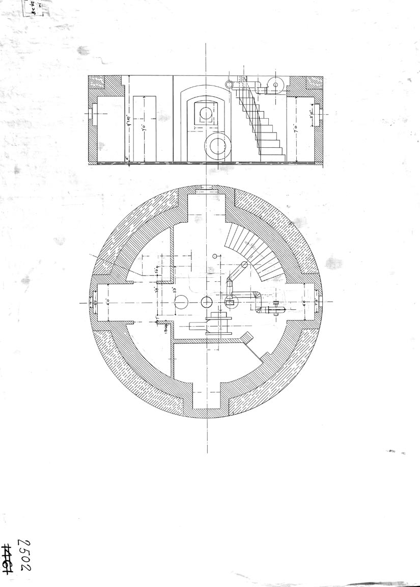         Plan for Basement of the Hog Island Shoal Lighthouse  