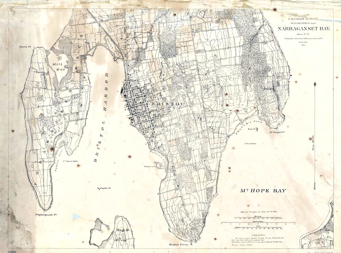  Naraganset Bay. N. E. sheet - 1873 