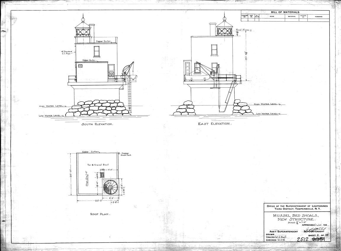    Plan for Musselbed Shoals New Structure 1922 - Sheet 2 of 19