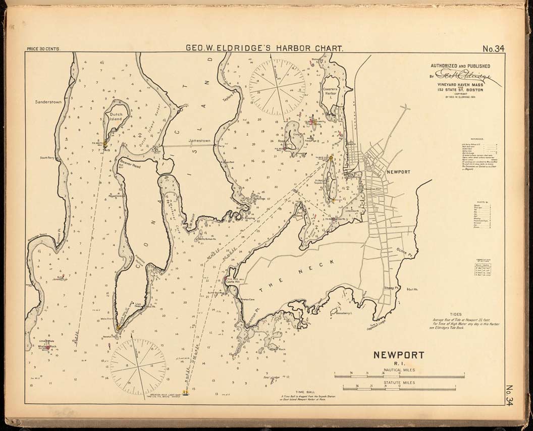 Chart of Newport, Rhode Island - 1901.