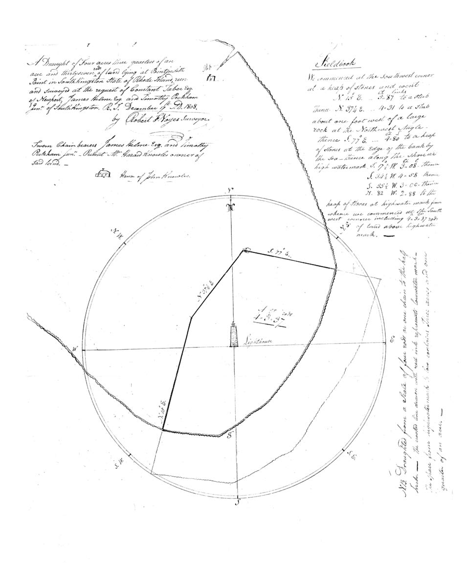   Map of Point Judith Light Station - 1808