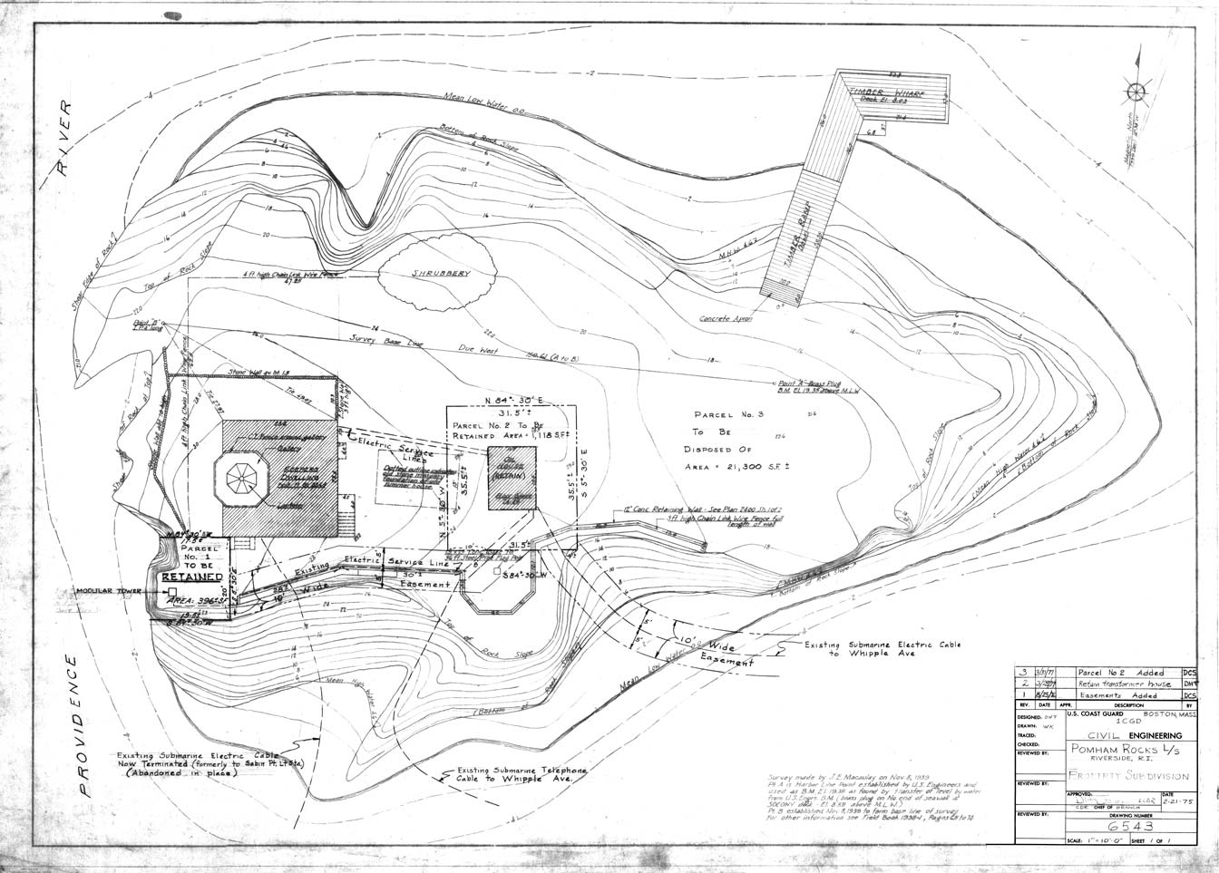 Pomham Rocks Light Station Property Subdivision - No. 6543 - 1977