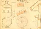 Details of Lantern and House Plan for the 1855 Bristol Ferry Lighthouse