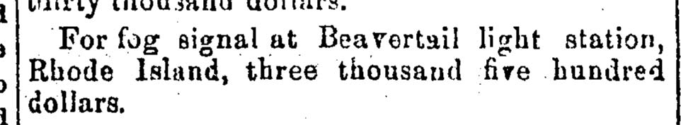 For fog signal at Beavertail light ...