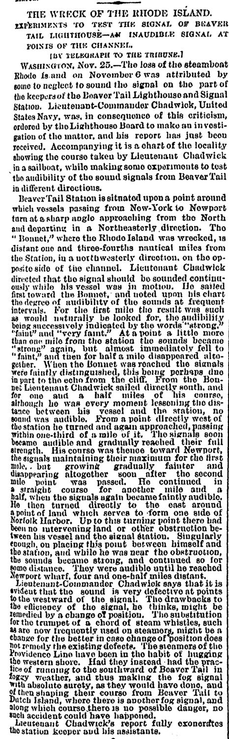 THE WRECK OF THE RHODE ISLAND