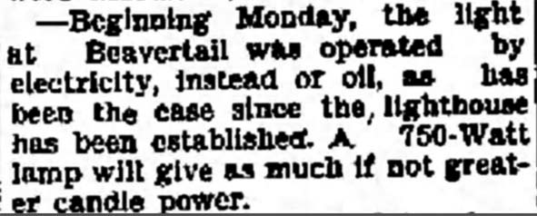 Beginning Monday, the light at Beavertail ...