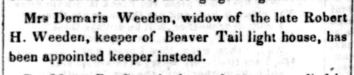 Mrs. Demaris Weeden ...