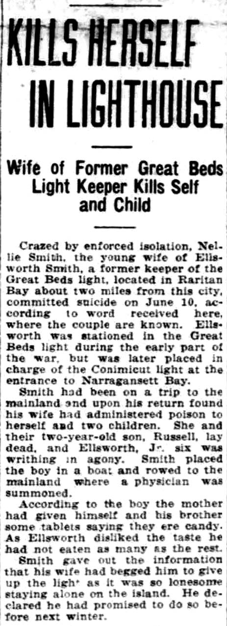 KILLS HERSELF IN LIGHTHOUSE