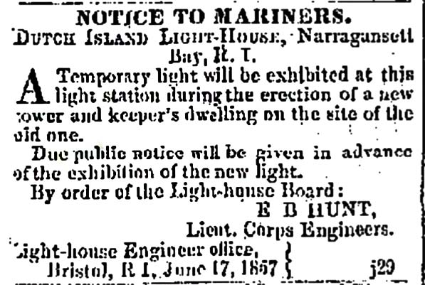 NOTICE TO MARINERS