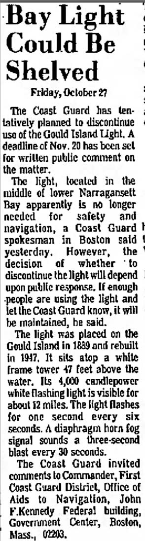 Bay Light Could Be Shelved