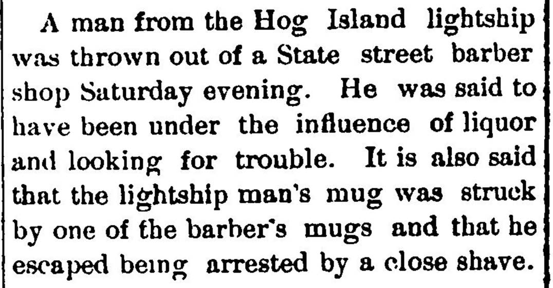 A man from the Hog Island Shoal lightship ...