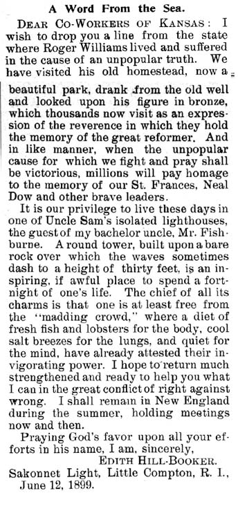 A Word From the Sea.