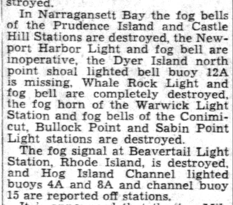 In Narragansett Bay the fog bells ...