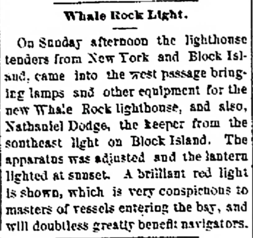 Whale Rock Light.
