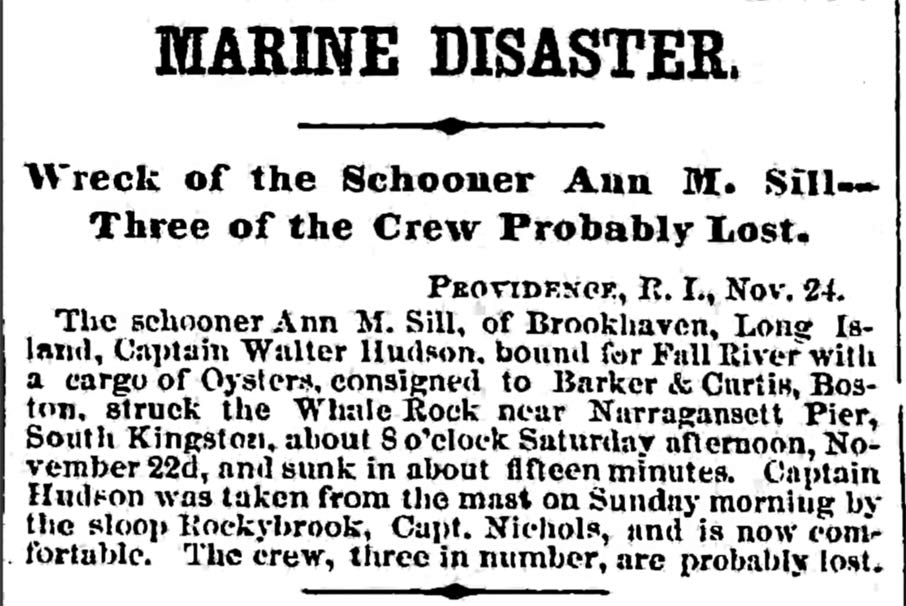 Wreck of the Schooner Ann M. Sill