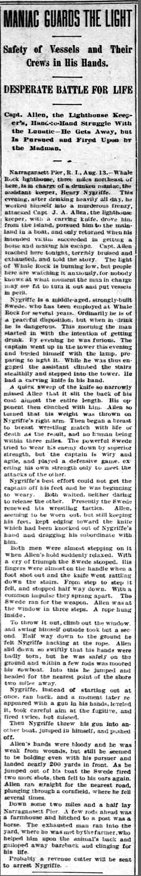 Maniac Guards The Light