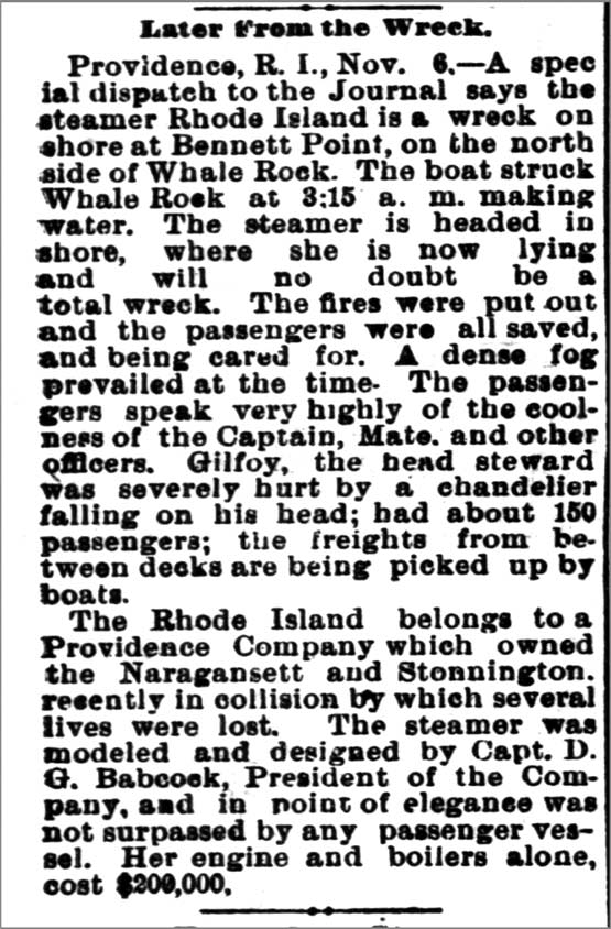 Later from the Wreck