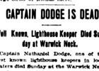 Warwick Harbor Lighthouse Newspaper Articles
