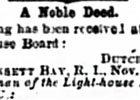 Dutch Island Lighthouse Newspaper Articles