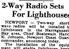 Pomham Rocks Harbor Lighthouse Newspaper Articles