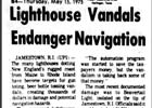 Beavertail Lighthouse Newspaper Articles