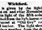 Wickford Harbor Lighthouse Newspaper Articles